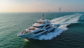 Gulf Craft с суперяхтой Majesty140 на выставке в Дубае