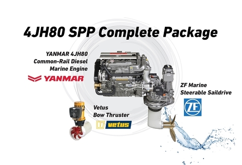 YANMAR 4JH80 SPP: маневры под парусом