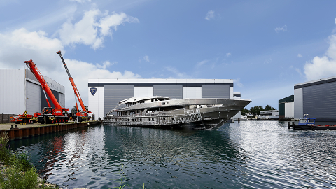 Heesen Yachts - новости о ходе работ над моторной суперяхтой Aquamarine