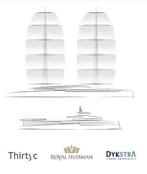 Royal Huisman представит проект Lotus на яхт-шоу в Монако