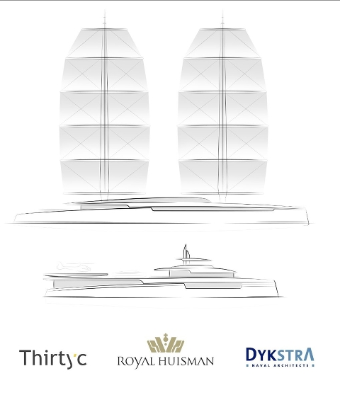 Royal Huisman проект LOTUS - World Première Monaco Yacht Show 2019