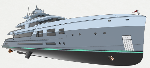 DLBA Naval Architects представили проект исключительно эффективной 45 метровой гибридной яхты