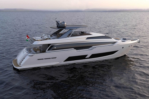 Спуск на воду первой Ferretti 850