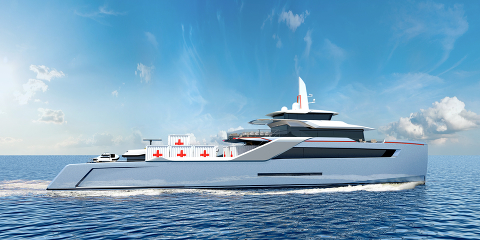 Project Echo - судно гуманитарной поддержки "HSV" от Echo Yachts и Bannenberg & Rowell Design