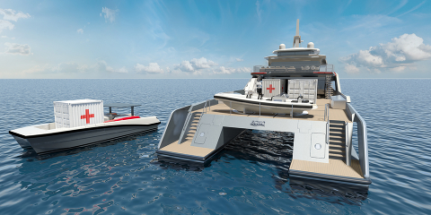 Project Echo - судно гуманитарной поддержки "HSV" от Echo Yachts и Bannenberg & Rowell Design