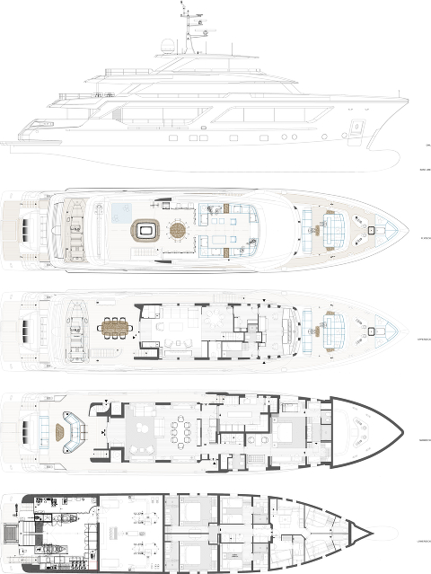 Суперяхта RJ 130 от Cantiere delle Marche