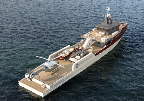 Rosetti Superyachts представляет новое 55-метровое судно поддержки