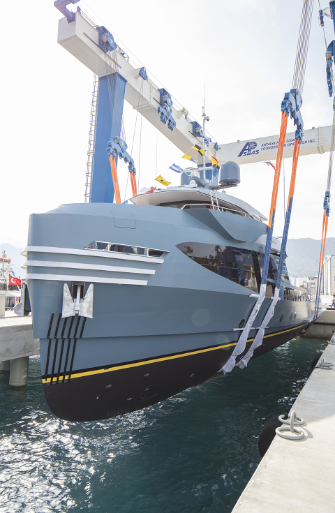 Новое судно поддержки PHI Phantom спущено на воду компанией Alia Yachts