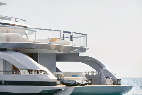 Azimut Yachts спускает на воду второй корпус Azimut Grande Trideck