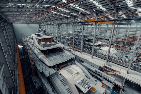 Верфь Bilgin Yachts готовится к долгожданному спуску на воду двух 80-метровых суперяхт 263 серии