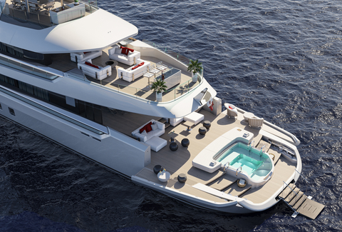 Columbus Yachts продала первый корпус из новой 47-метровой линейки Atlantique