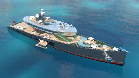 Lürssen Yachts опубликовала подробности концепта Alice