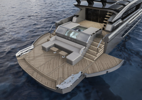 Верфь AB Yachts представила новую модель AB 120 Beach
