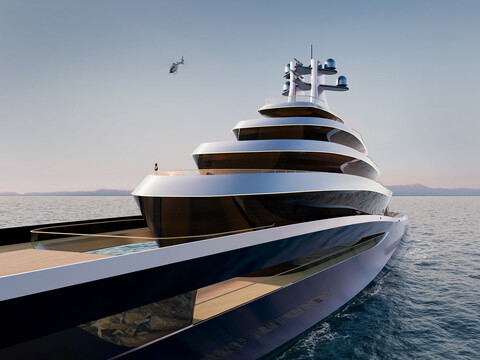 Oceanco представила инновационный концепт Aeolus на выставке яхт в Дубае