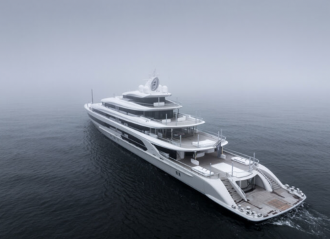 Oceanco тестирует 105-метровую суперяхту H3 на воде