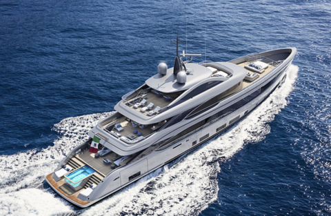 Benetti спустила на воду еще один 50-метровый корпус в линейке B.Now Oasis Deck