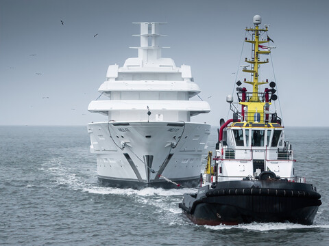 Damen Yachting начала отделку флагманской суперяхты Amels 120