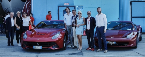Автопробег Ferrari на верфи Azimut-Benetti