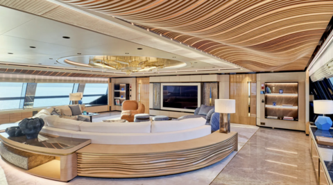 Греческая верфь Golden Yachts показала интерьер новой суперяхты O’Rea