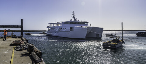 Echo Yachts спустила на воду 56-метровый алюминиевый катамаран