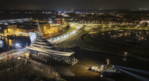 Royal Huisman готовится спустить на воду революционную суперяхту Project 406