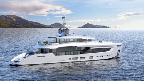 Columbus Yachts соединили корпус и надстройку для первой 37-метровой суперяхты Atlantique