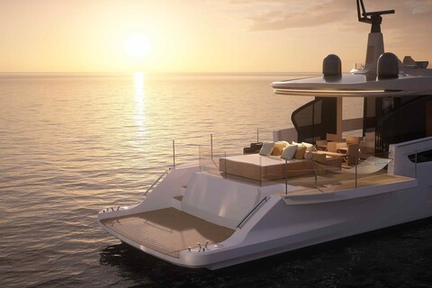 Azimut представила инновационную яхту Seadeck 7
