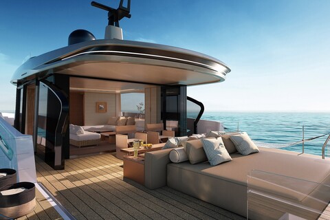 Azimut представила инновационную яхту Seadeck 7