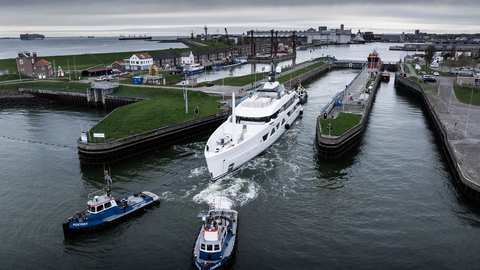 Damen Yachting тестирует седьмой корпус Amels 60 на воде