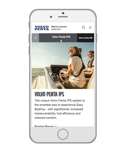 Новый сайт Volvo Penta