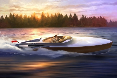 Яхта Aeroboat S6: мощь Rolls-Royce и британский стиль